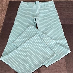 Betabrand Blue Pinstripe Pants Size Medium LONG